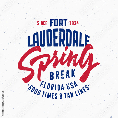 Spring break vintage T shirt graphics