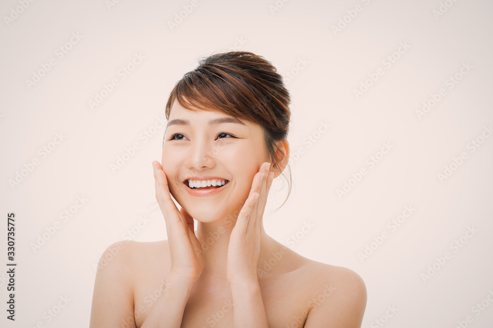 Beautiful Young asian Woman with Clean Fresh Skin look. Beautiful Young asian Woman with Clean Fresh Skin look.