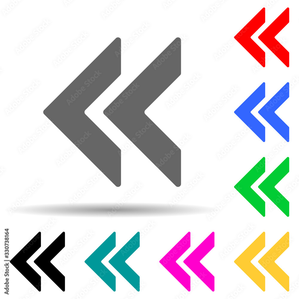 backsight mark multi color style icon. Simple thin line, outline vector of web icons for ui and ux, website or mobile application