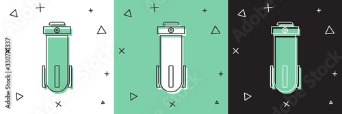 Set Water filter icon isolated on white and green, black background. System for filtration of water. Reverse osmosis system. Vector Illustration