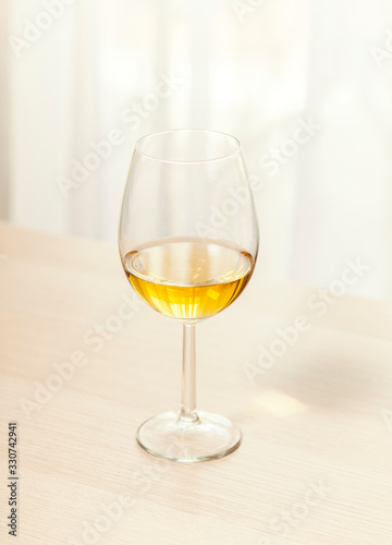 Glass of muscat, white wine