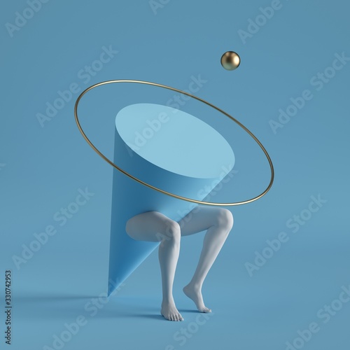 Fotografija 3d render, abstract surreal contemporary art