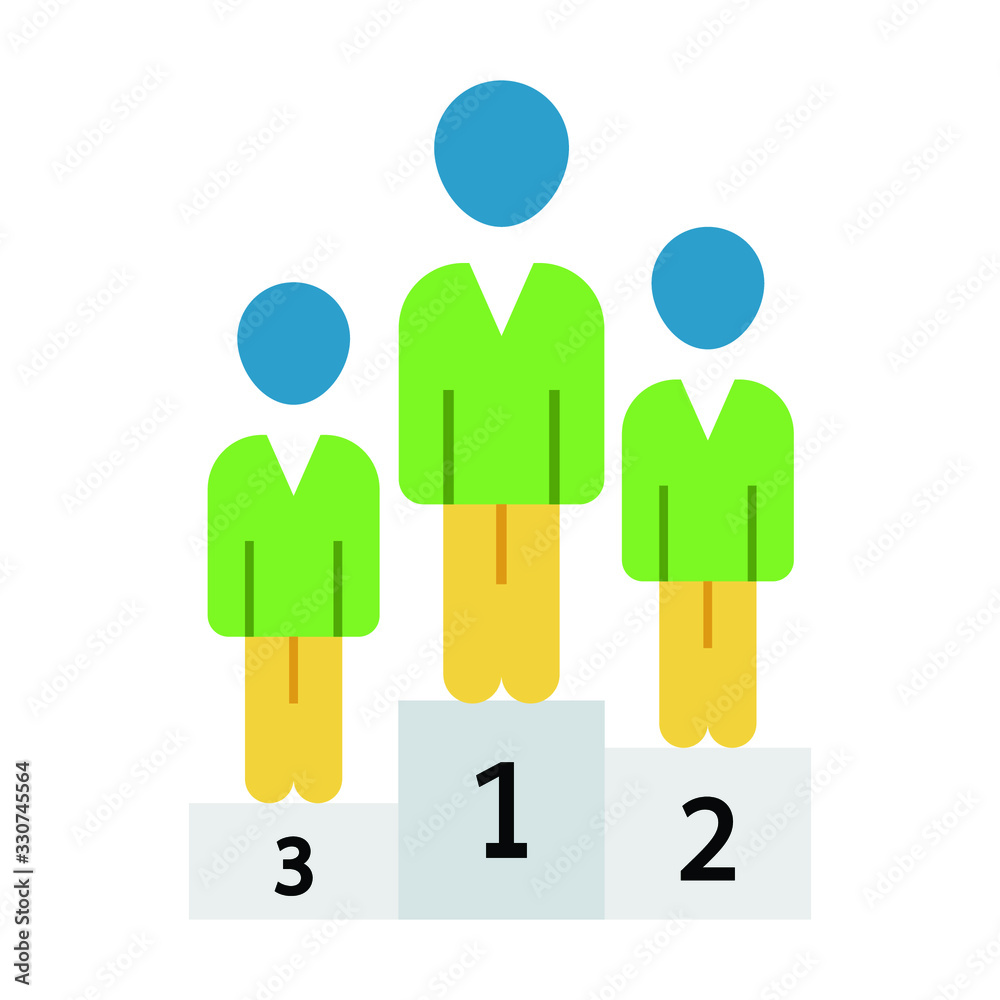 Grey Winners Podium Concept, The medallists Podia on White background, Motivational Symbol Vector Flat Icon Design Grey Winners Podium Concept, The medallists Podia on White background, Motivational Symbol Vector Flat Icon Design