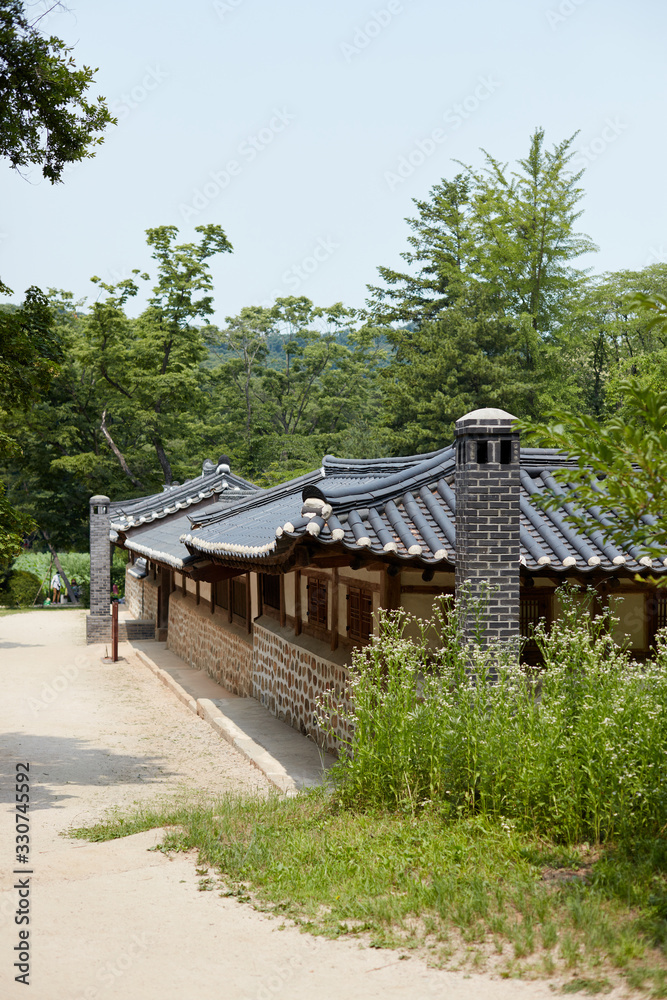 Jangneung Royal Tomb in Gimpo-si, South Korea. Royal Tombs of the Joseon Dynasty is a UNESCO World Heritage Site.