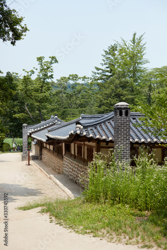 Jangneung Royal Tomb in Gimpo-si, South Korea. Royal Tombs of the Joseon Dynasty is a UNESCO World Heritage Site.