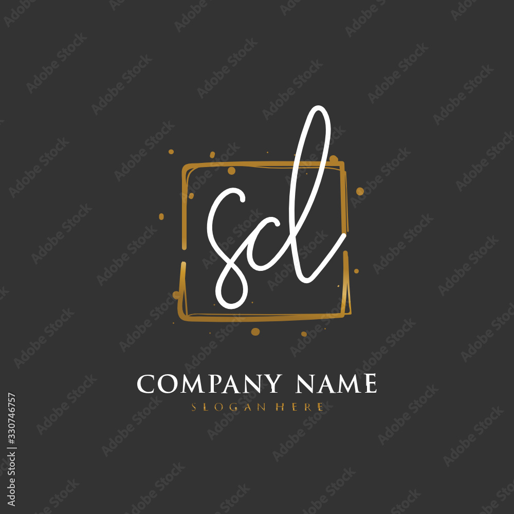 Handwritten initial letter S D SD for identity and logo. Vector logo template with handwriting and signature style. Handwritten initial letter S D SD for identity and logo. Vector logo template with handwriting and signature style.