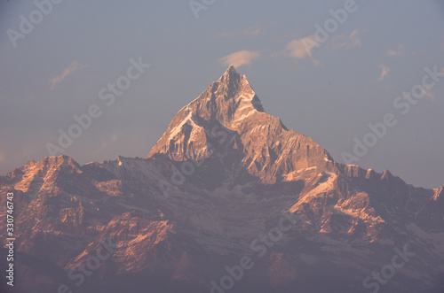 View at Annapurna massif from Saranghot in Nepal © fotoember