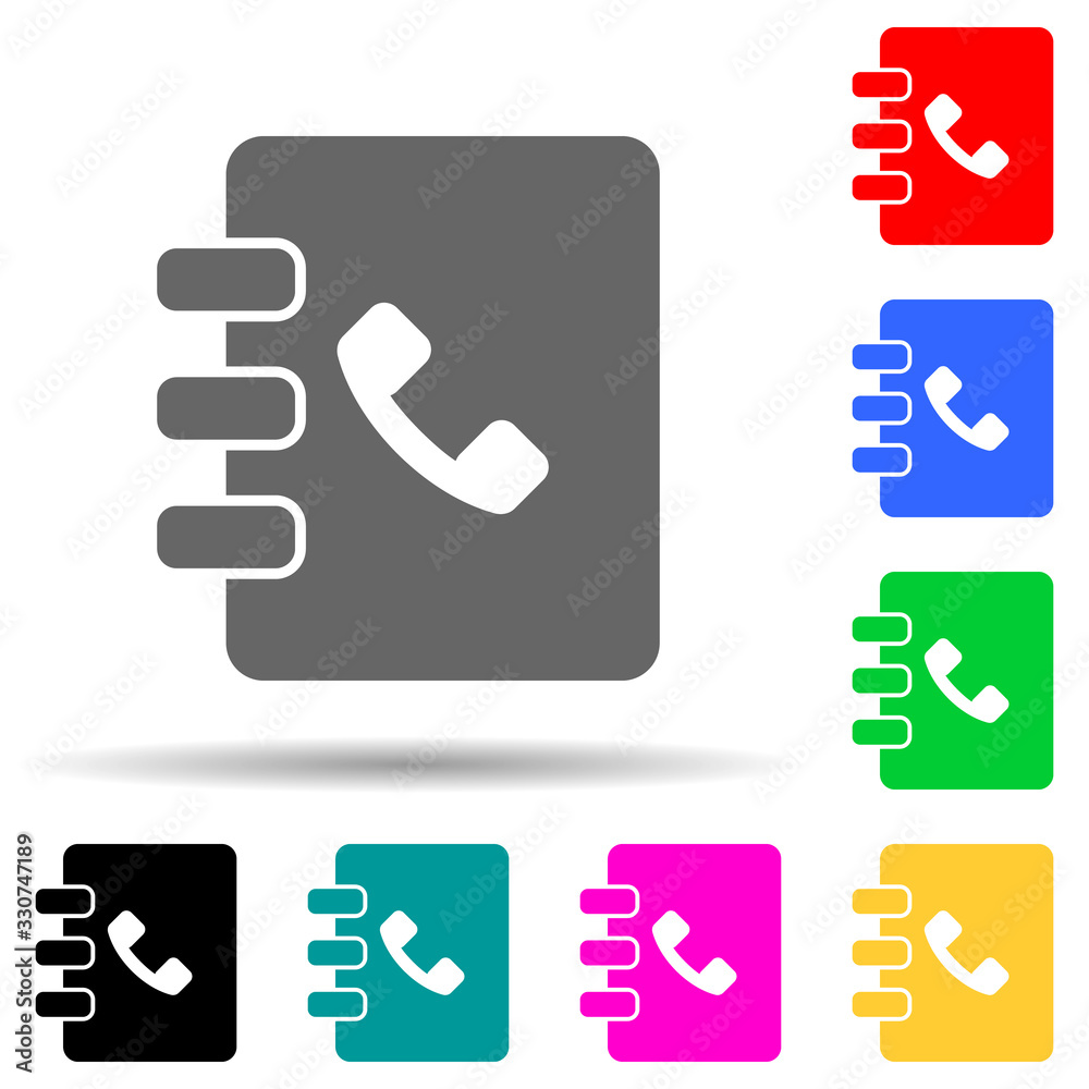 notebook multi color style icon. Simple thin line, outline vector of web icons for ui and ux, website or mobile application notebook multi color style icon. Simple thin line, outline vector of web icons for ui and ux, website or mobile application
