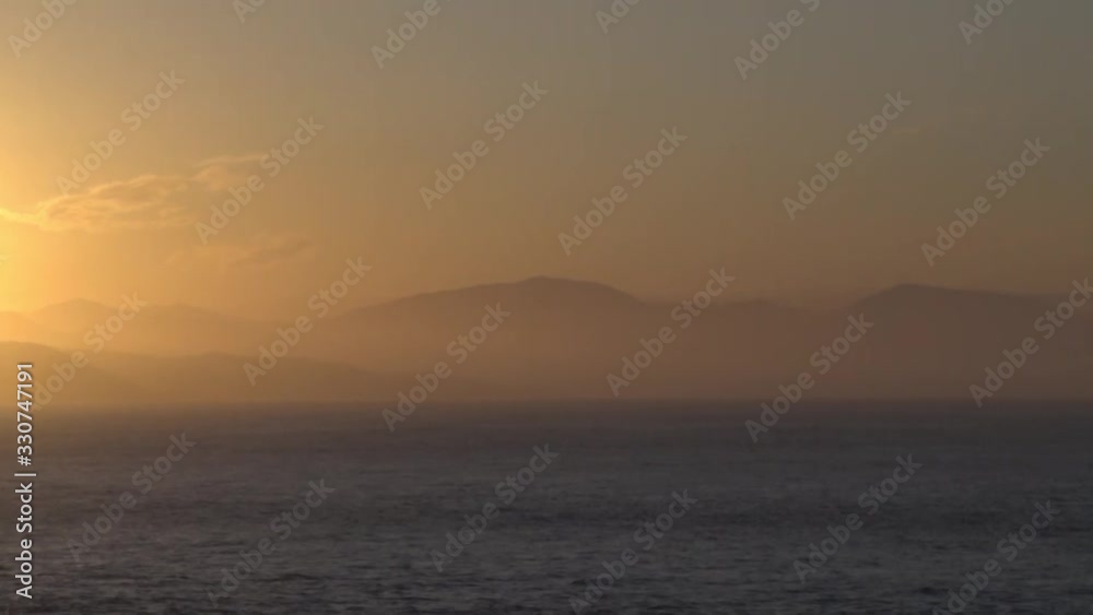 Sunset over the sea panorama Sunset over the sea panorama