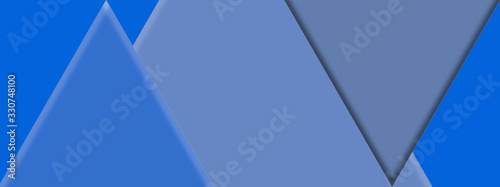 Modern geometric blue banner concept. Abstract banner illustration