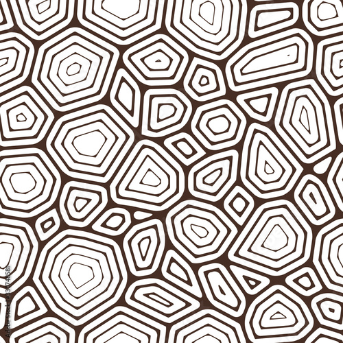 Seamless pattern, ornate turtle shell pattern. vector seamless pattern with hand drawn doodle turtle shell.Vector stock illustration, EPS10