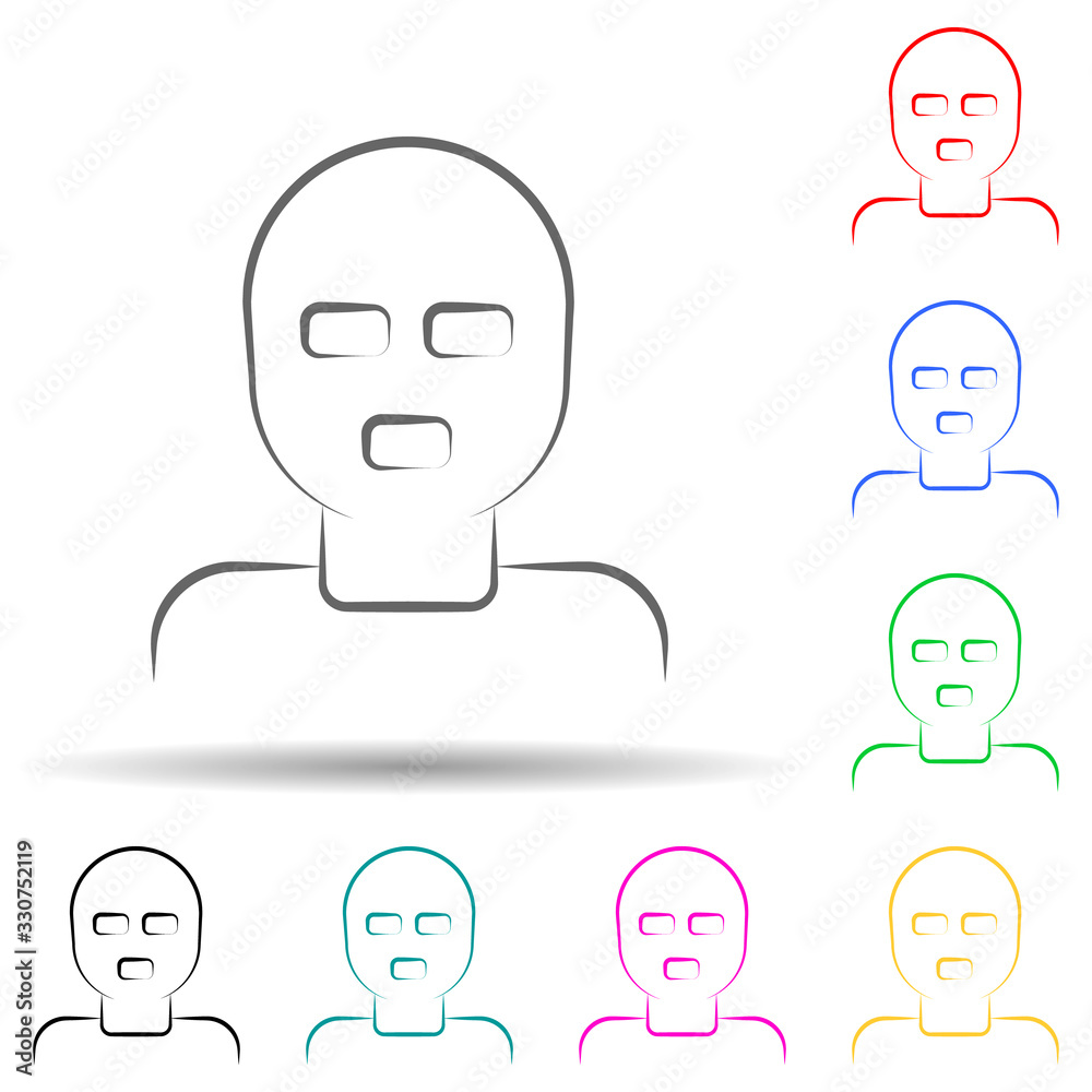Bandit, mafia, robber ,gang, criminal multi color set icon. Simple thin line, outline vector of mafia icons for ui and ux, website or mobile application Bandit, mafia, robber ,gang, criminal multi color set icon. Simple thin line, outline vector of mafia icons for ui and ux, website or mobile application