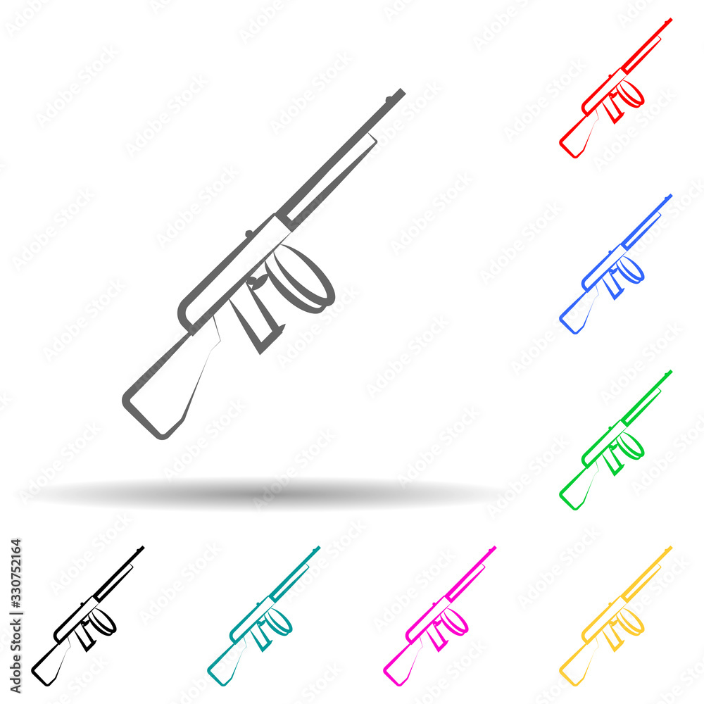 Bullet, gang, criminal, gun multi color set icon. Simple thin line, outline vector of mafia icons for ui and ux, website or mobile application Bullet, gang, criminal, gun multi color set icon. Simple thin line, outline vector of mafia icons for ui and ux, website or mobile application
