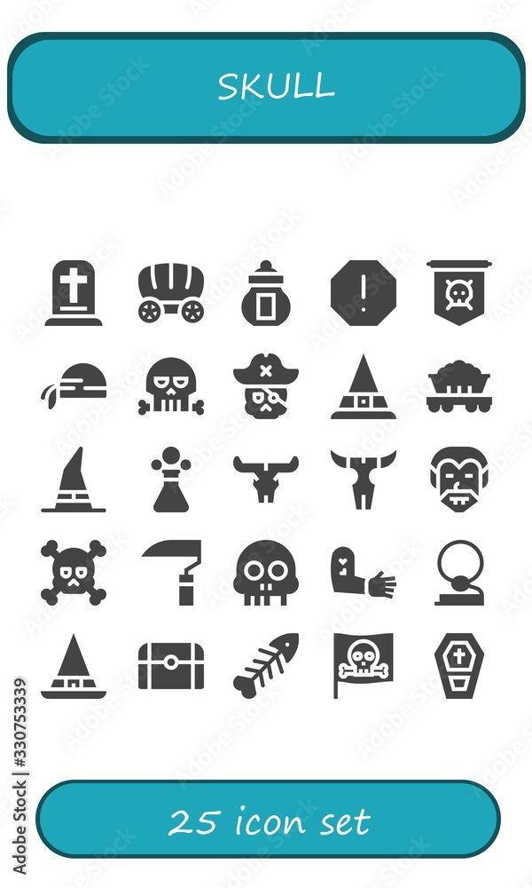 skull icon set skull icon set