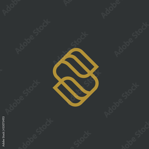 Royal Letter S Logo Design With Line Style