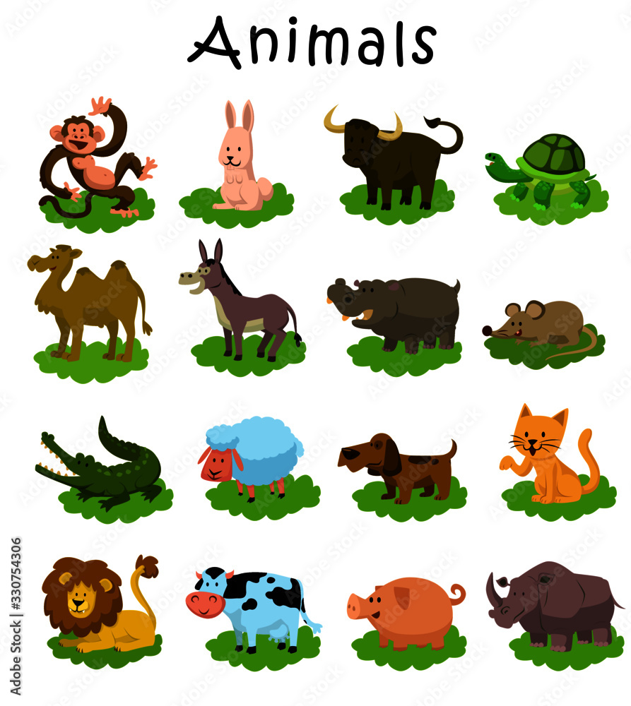 Obraz premium animals set