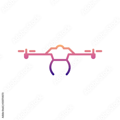 drone nolan icon. Simple thin line, outline vector of Drones icons for ui and ux, website or mobile application
