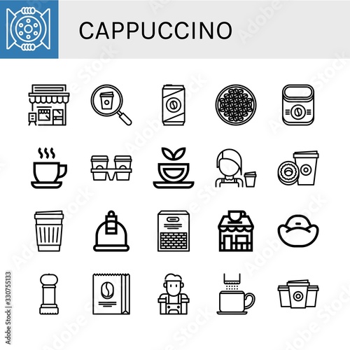 cappuccino icon set