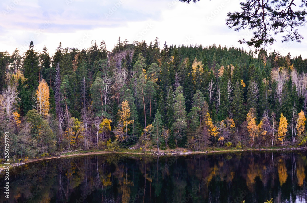 Valaam, view of the water from the mountain Valaam, view of the water from the mountain