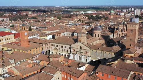 Aerial view of the Reggio Emilia town center, Emilia Romagna / Italy photo