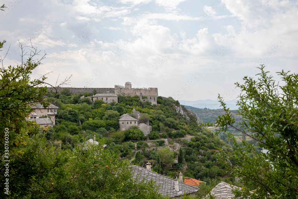 Ottoman town near Mostar Pocitel Town, Bosnia and Herzegovia