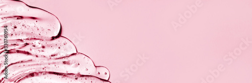 Antibacterial gel background. Virus protection or cosmetics concept. photo