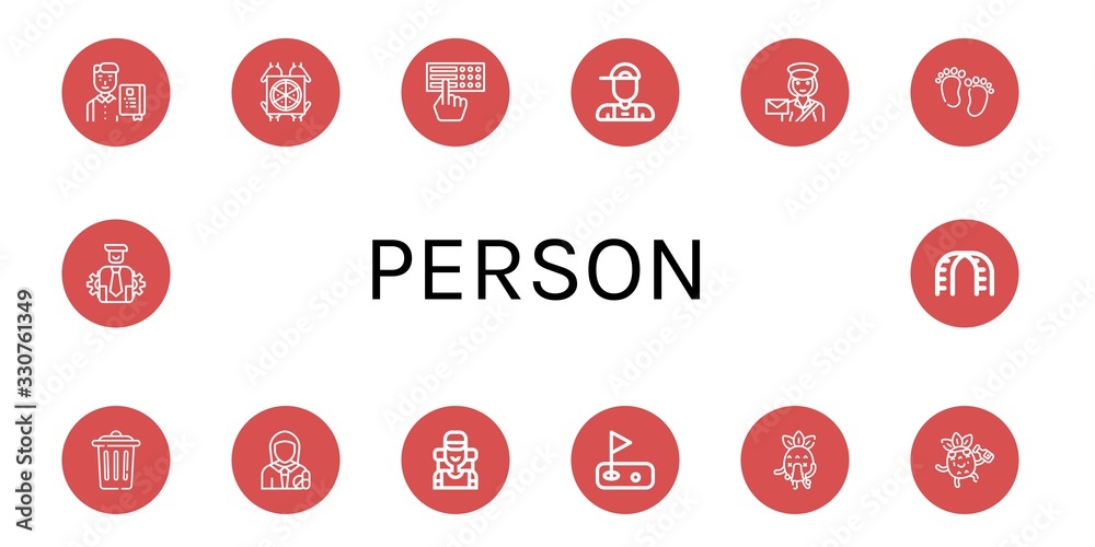 person icon set person icon set