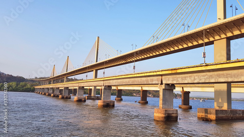 The 5.1 km long cable-stayed bridge, the Atal Setu over river Mandovi, a third such bridge to connect the state capital with North Goa. 