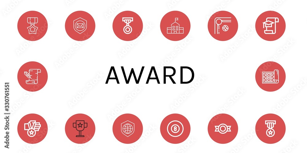 Set of award icons Set of award icons