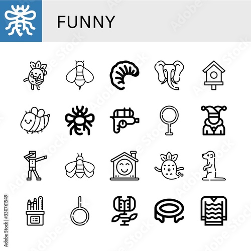 funny icon set