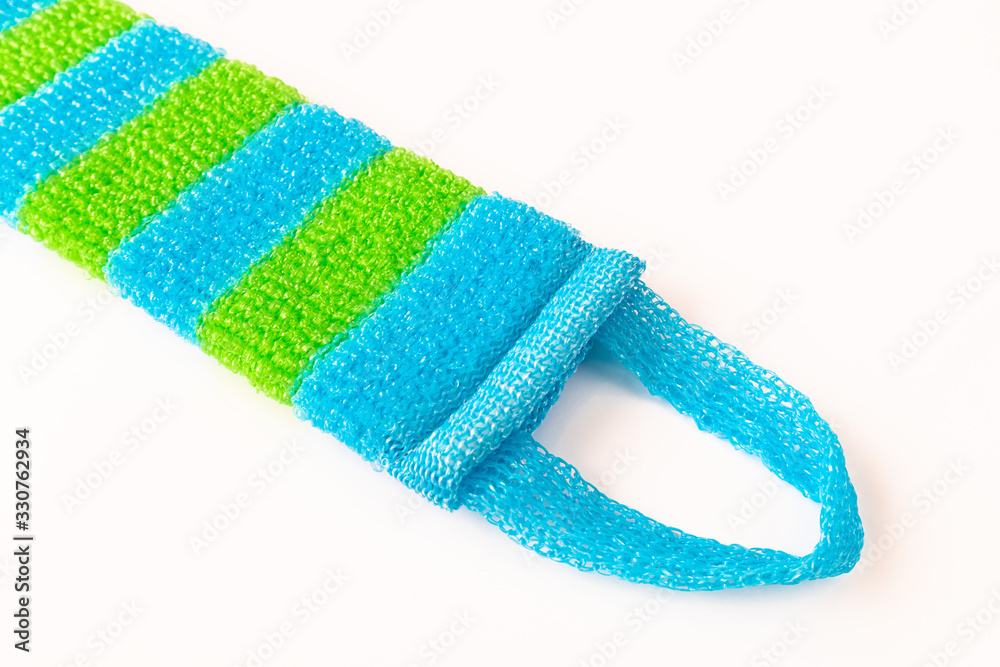 Rigid bath sponge made of polypropylene with handles Rigid bath sponge made of polypropylene with handles