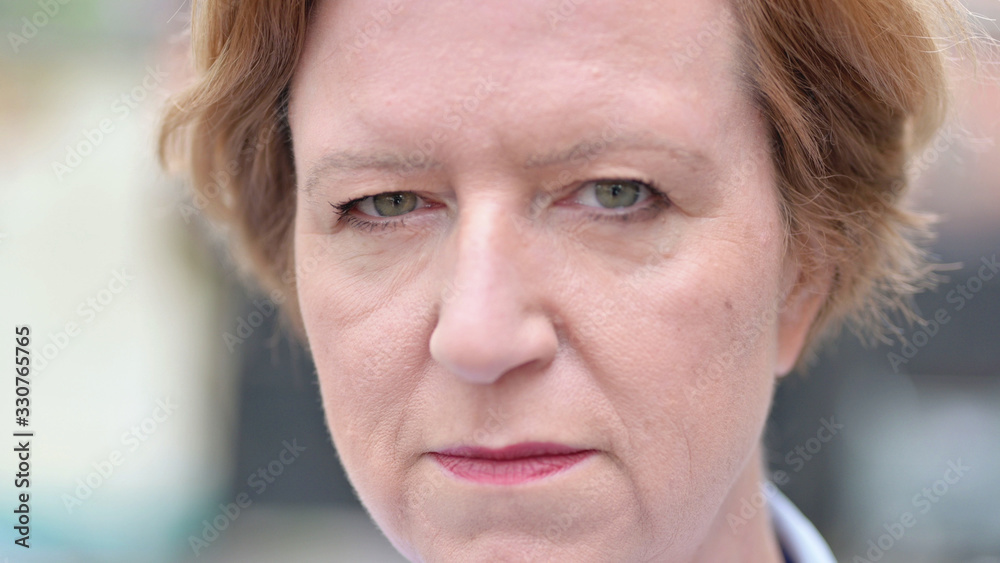 Fototapeta premium The Close up of Face of Old Woman