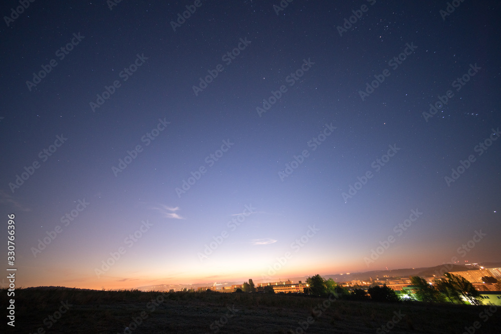 Night sky panorama