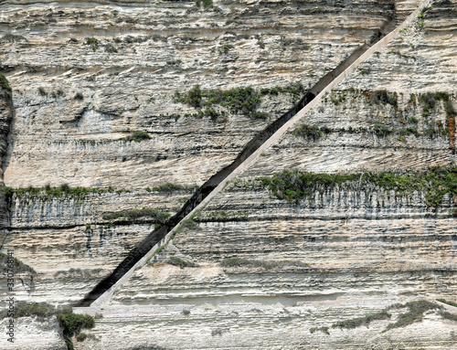 In the rock there is the famous Stairway of Aragon King in Corsi photo