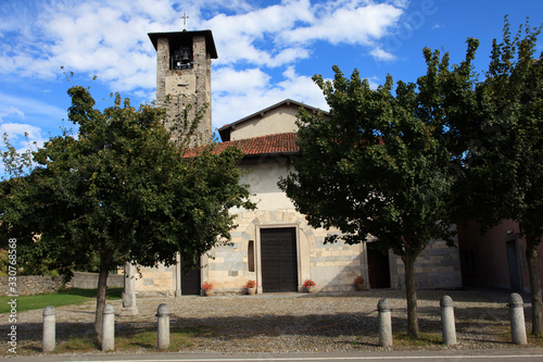 Sesto Calende (VA), Italy - September 15, 2016: The San Donato Abbey, Sesto Calende, Varese, Lombardy, Italy.