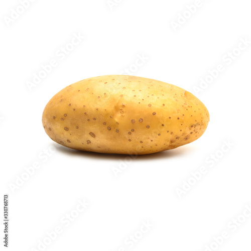 Potato isolated from the farm organic on white background.