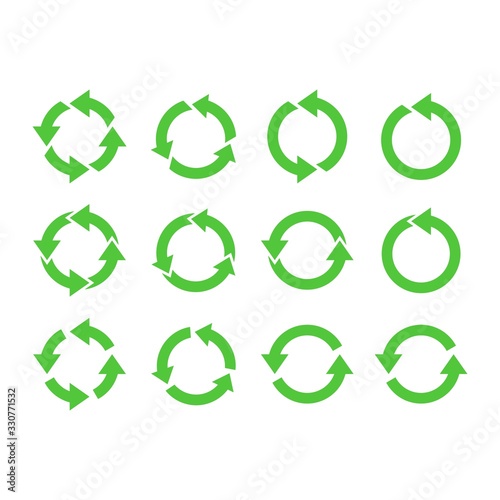 Recycle symbol design. Vector illustration.