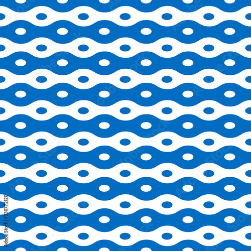 Abstract geometric wavy seamless pattern