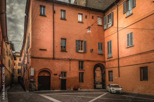 Small square in old town Bologna photo