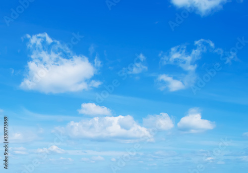 blue sky with soft clouds