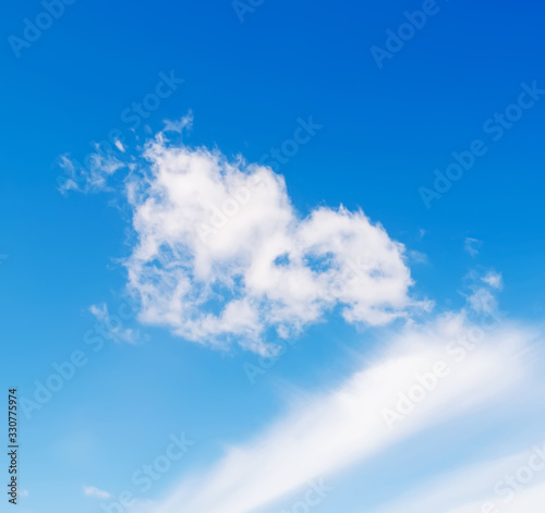clouds and blue sky in the springtime