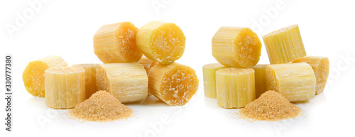 sugarcane on white background