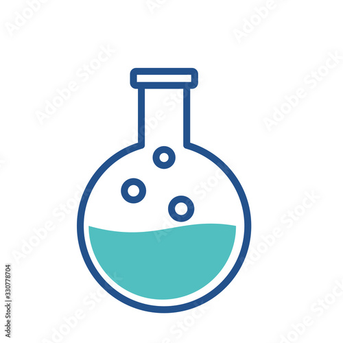 erlenmeyer icon design, flat style icon collection