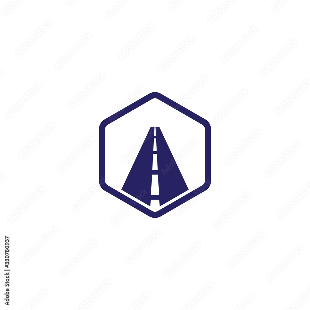 Road, river icon to logo company. Road, river icon to logo company.