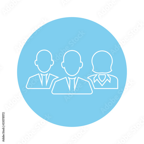 thin line icons for Workers team,vector illustrations