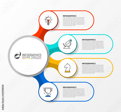 Infographic design template. Creative concept with 4 steps