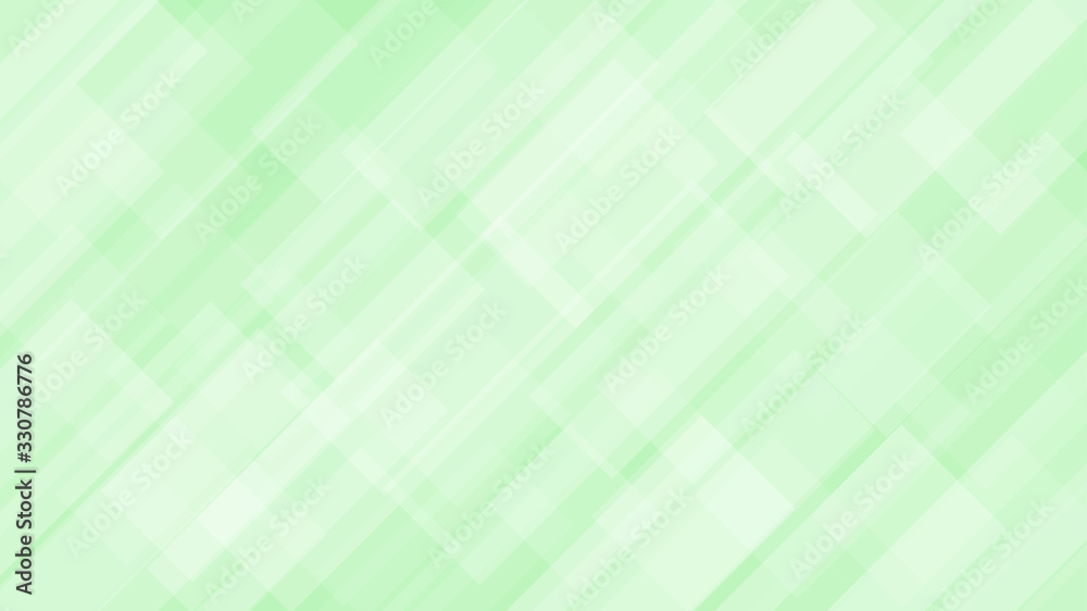 Abstract background of translucent rectangles in white and green colors