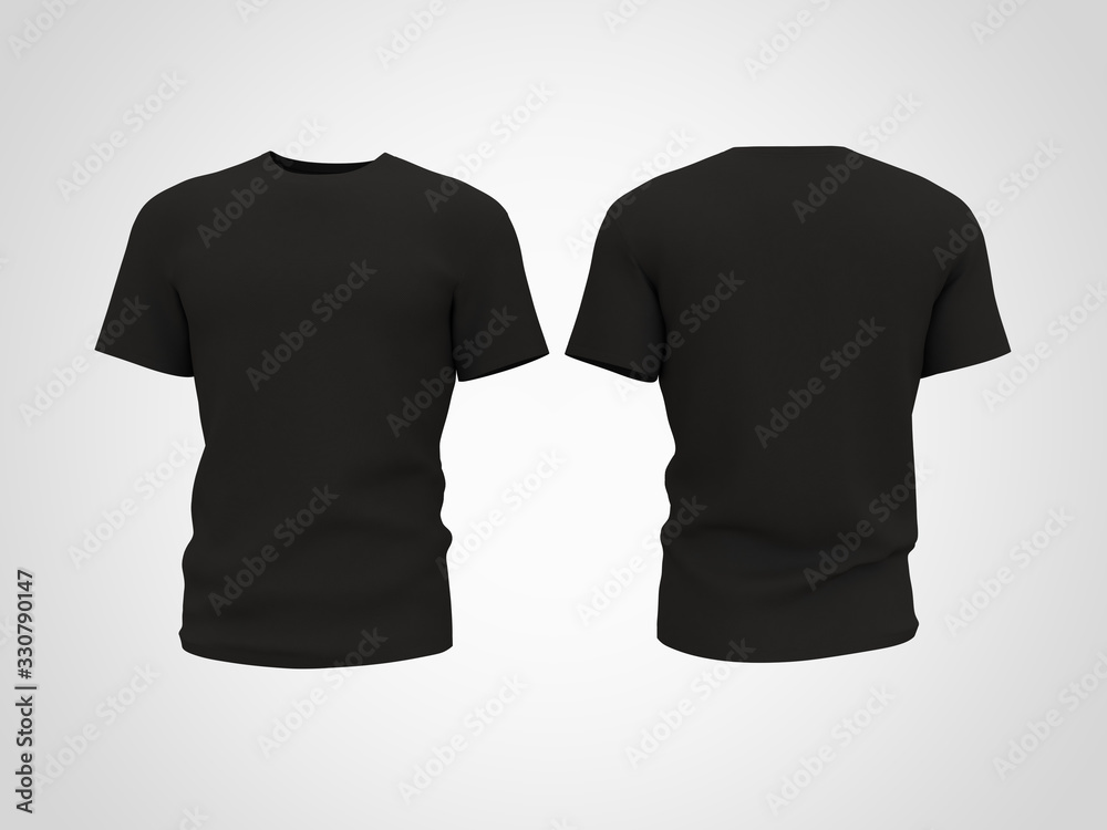 T- Shirt Mockup 3D Rendering Design 