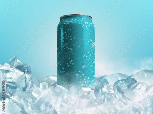 Can Mockup 3D Rendering Design