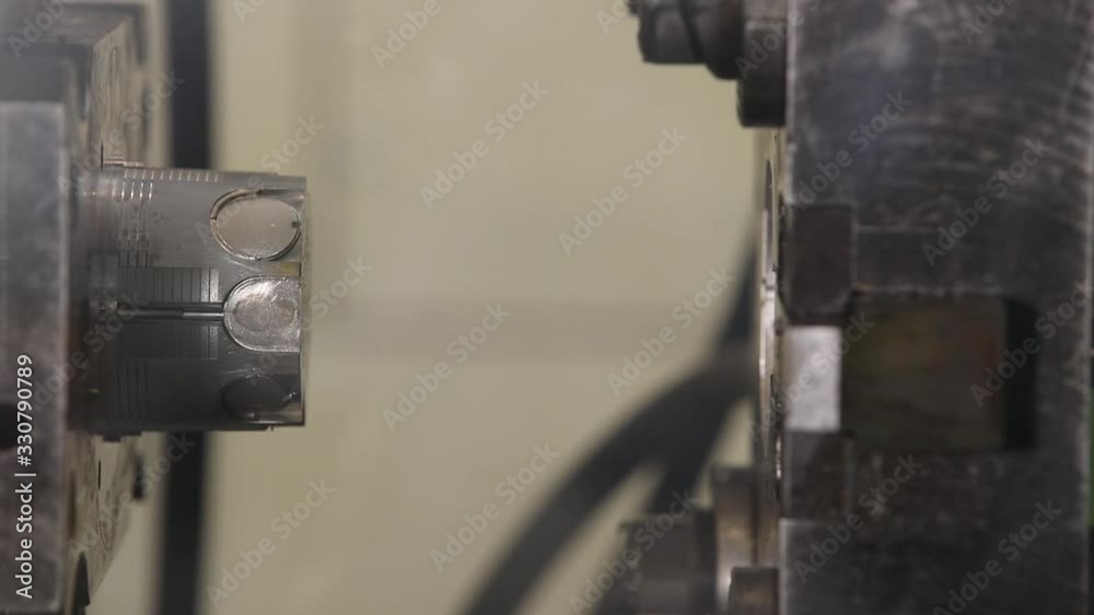 Modern production, industrial line. Create parts. Industry Modern production, industrial line. Create parts. Industry
